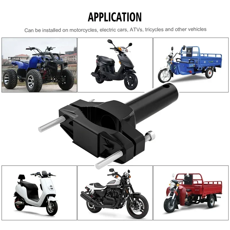 Universal Mount Bracket Alloy Motorcycle Bumper Modified Headlight Stand Spotlight Extension Pole Frame Extension Bracket image 5