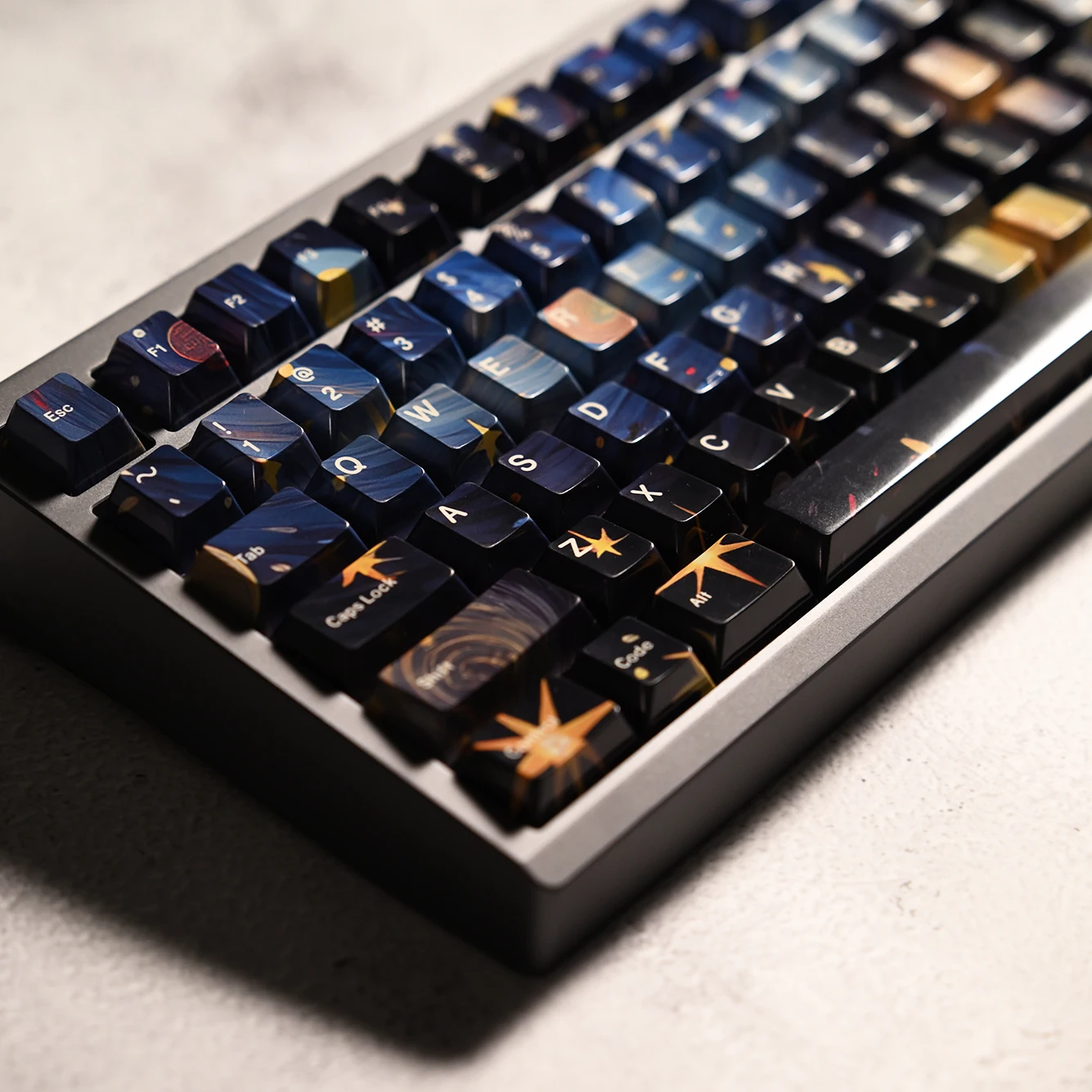 Starry Sky Highlight Edition, Blue PBT Sublimation Original 68 980 75 87 104 Keycaps