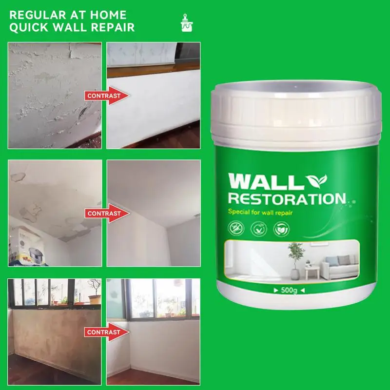 Drywall Patch Repair Kit, Wall Spackle com raspador, fácil de aplicar, preencher buracos, parede da casa, remover manchas