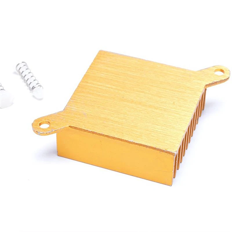 1Pc Aluminum Profile Heatsink 37*37*14MM Ear Radiator Cooling Pad South North Bridge Chipset Radiator Chip Motherboard Heat Sink