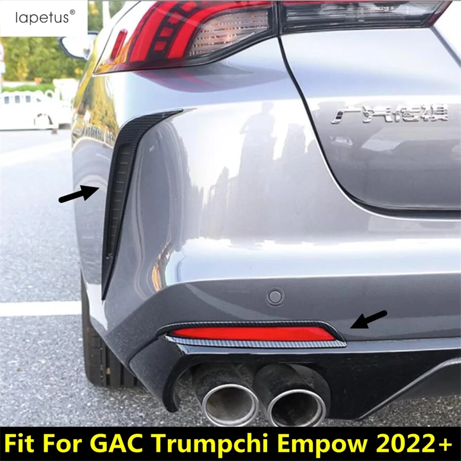 

Car Rear Bumper Splitter Spoilers Blade Wind Knife / Fog Light Lamp Cover Trim ABS Accessories For GAC Trumpchi Empow 2022 -2024