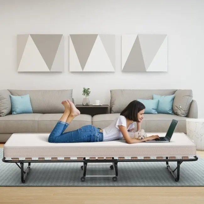 

Extra Guest Folding Bed with Memory Foam Mattress