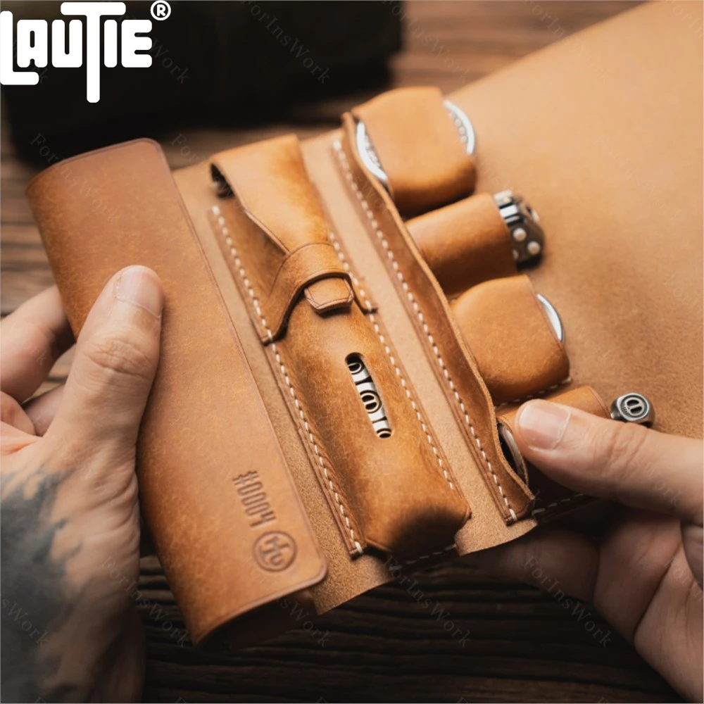

LAUTIE Handmade EDC Storage Reel Holster Push Slider Gyro Portable Carry-on Toy Storage Bag