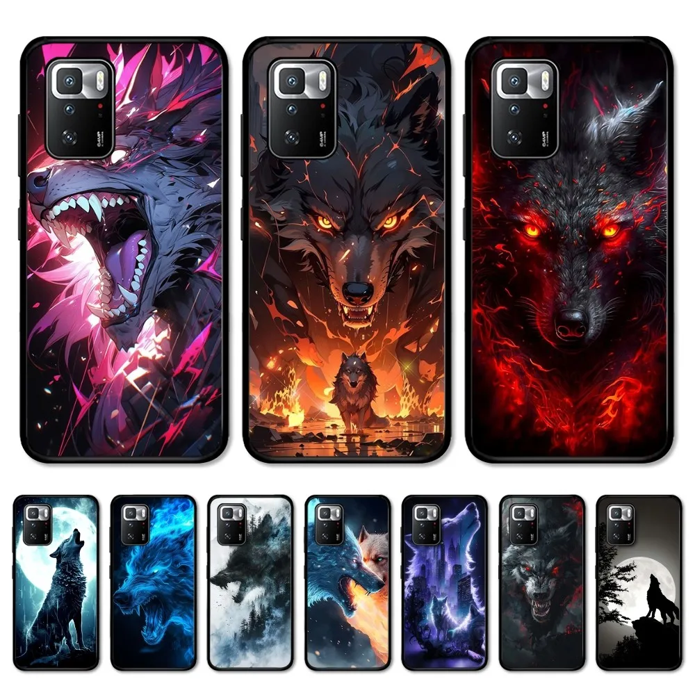 Fierce W-Wolf Phone Case For Redmi 5 6 7 8 9 10 Plus Pro 6 7 8 9 A GO K20 K30 K40 Pro Plus F3 Fundas