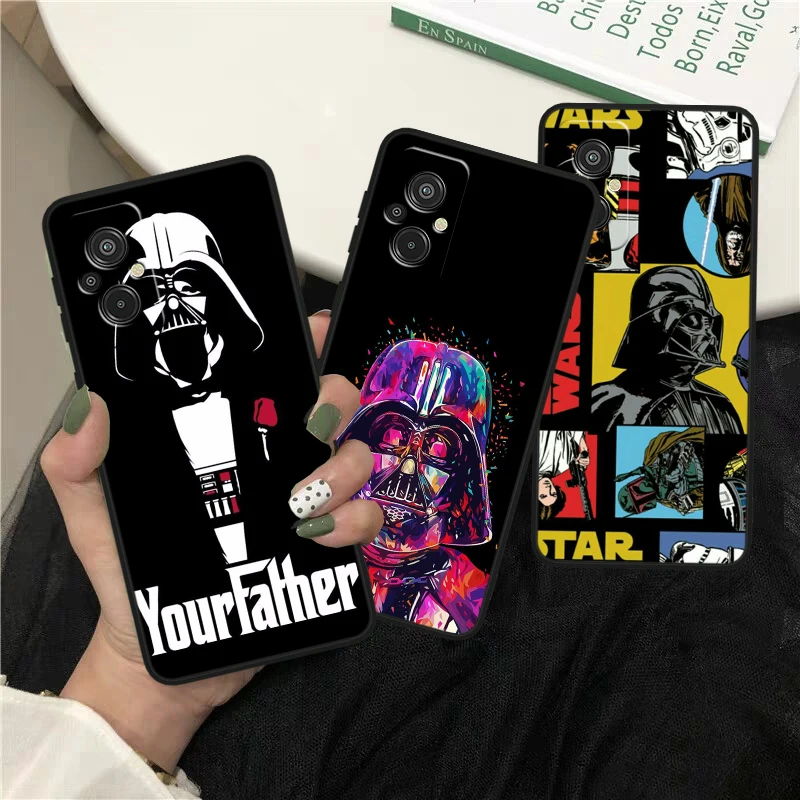 S-tar W-ars Jedi Knight For Xiaomi Redmi K60 12C 12 11A A1 11 10C 10X 9T 9C 9AT 8A Pro Silicone Black Phone Case