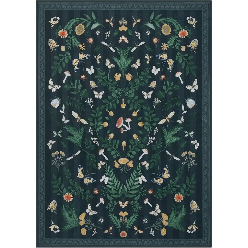 

Ковер в стиле бохо-шик 8x10, нескользящий, с низким ворсом для столовой, спальни, игровой комнаты