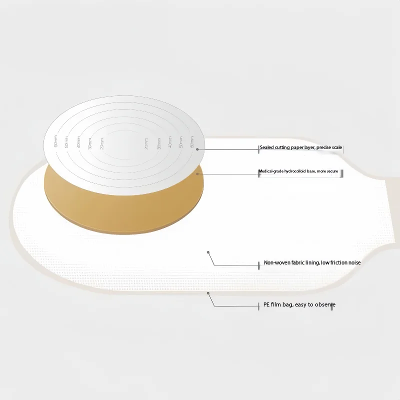 One-Piece Adhesive Ostomy Care Bag Open Pocket Design Anal Fistula Toilet Bags 10Pcs