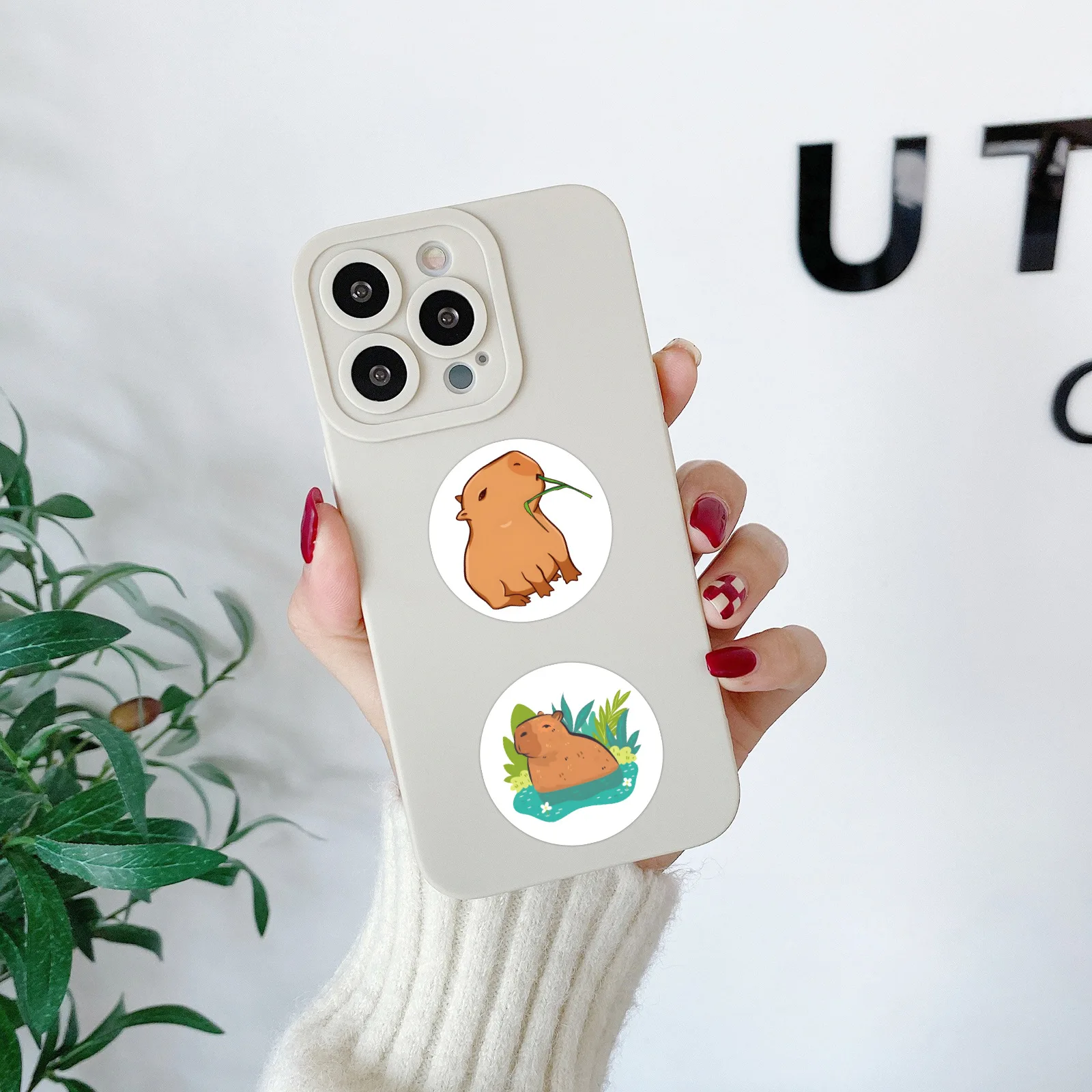 500 قطعة ملصقات كابيبارا لفة 1 بوصة ملصقات حيوانات لطيفة للأطفال ملصقات ، لوازم مكافأة المعلم ملصقات ملونة للفصول الدراسية