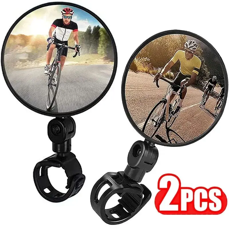 Espejo retrovisor para bicicleta, espejo giratorio ajustable de 360 ​​grados para manillar, accesorios para bicicleta, espejo retrovisor para ciclismo, 2/4 Uds.