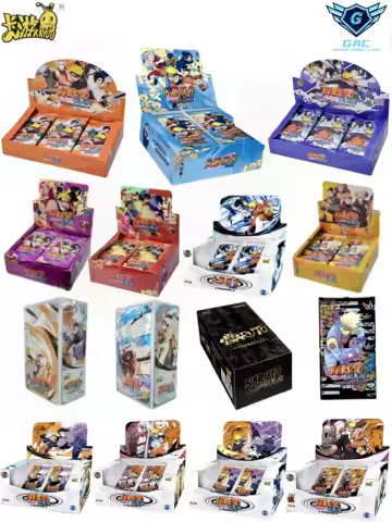 KAYOU Genuine Naruto Cards New T2w7 T4w6 Anime Collection Card Box Fight Chapter Pro Chapter Ninja World Kids Toys Game Gift