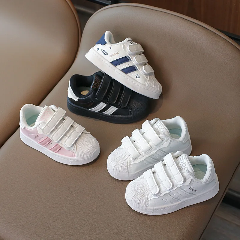

Spring Fashion White Flat Running Shoe Kids Casual Shoes Sneakers Boys Sport Breathable Tennis Sneaker Baby Children Girls Shoes