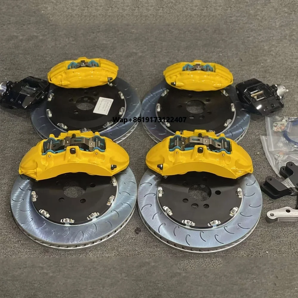 Hsingyik 6 4 Piston Pot Big Brake Kit for F-Pace 20d 2017 Front V6 Rear F40 Mechatronic Calipers with Rotor Pad 19Inch