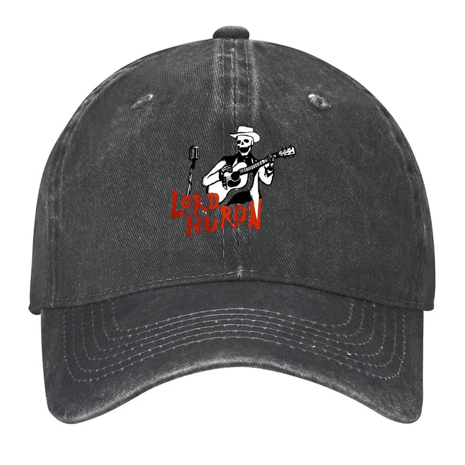 

Top Popular Lord Huron Singing Rockabilly Skeleton Men's Tshirt Size S to 2XL Baseball Cap New Hat Baseball Men Women's