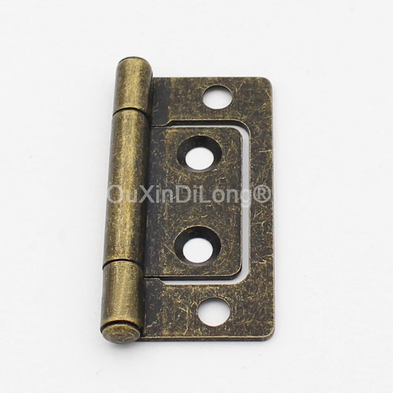 Retro 4PCS 2inches Antique Bronze Furniture Hinges Cupboard Wardrobe Kitchen Cabinet Door Hinges Sub Mother Hinges