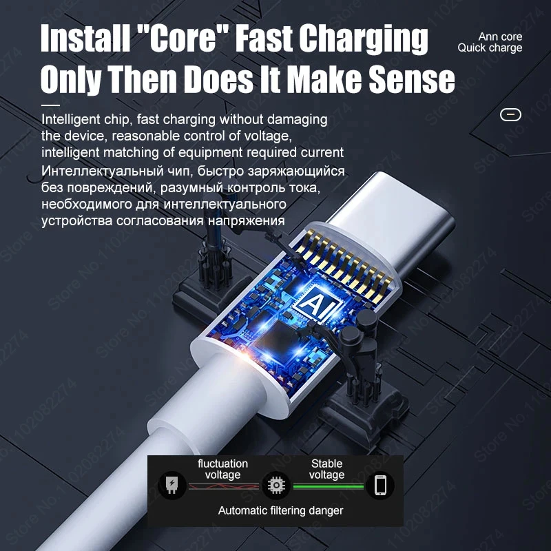 100W USB Type C Cable For Samsung S23 S24 Ultra Huawei P30 Pro Xiaomi Redmi Oneplus Fast Charging Data Cable Charger Accessories image 2