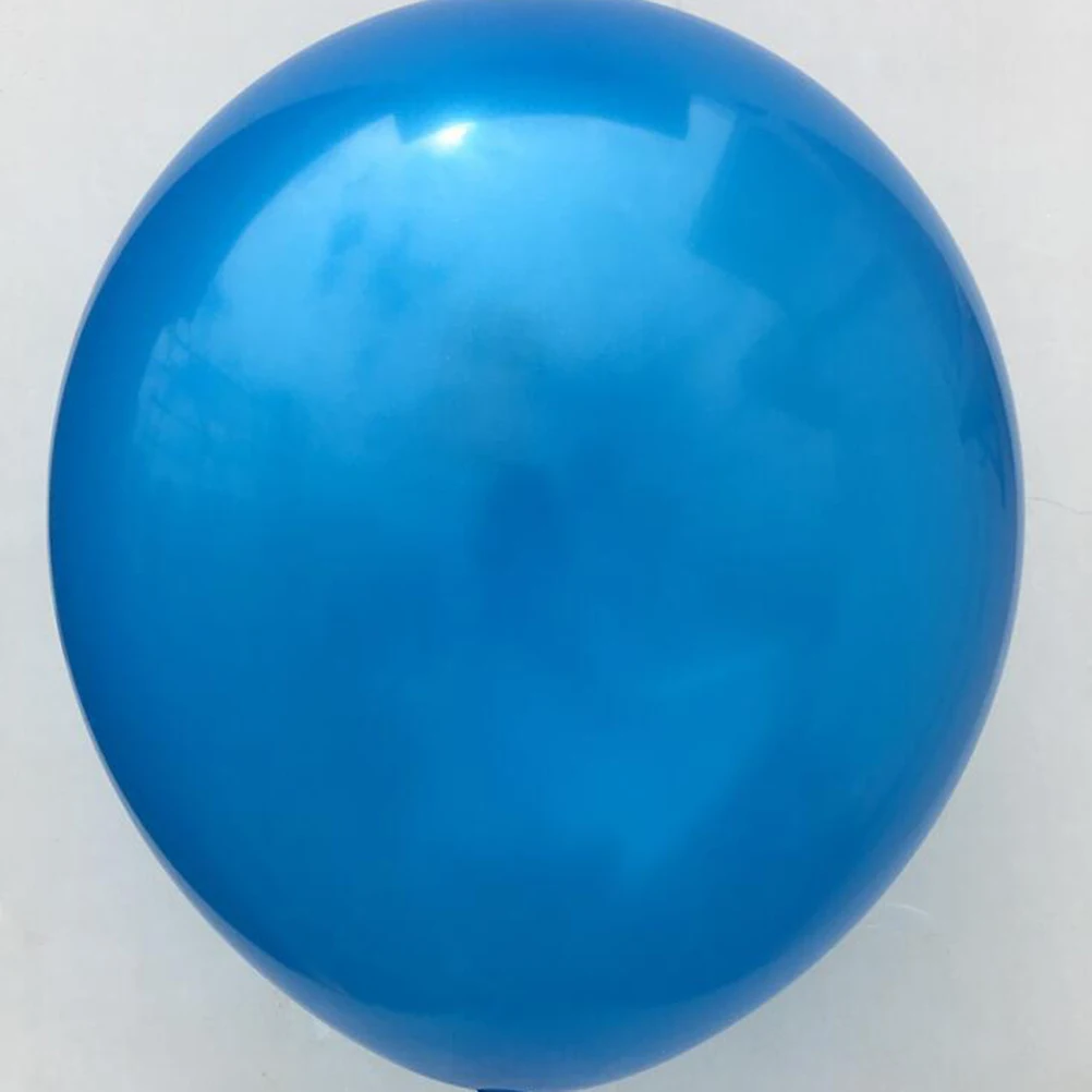 

32pcs Balloon 12Inch Latex Balloons Set 10 Blue 5 White 5 Sequin 2 Ribbon Latex Inflatables Party Decorations