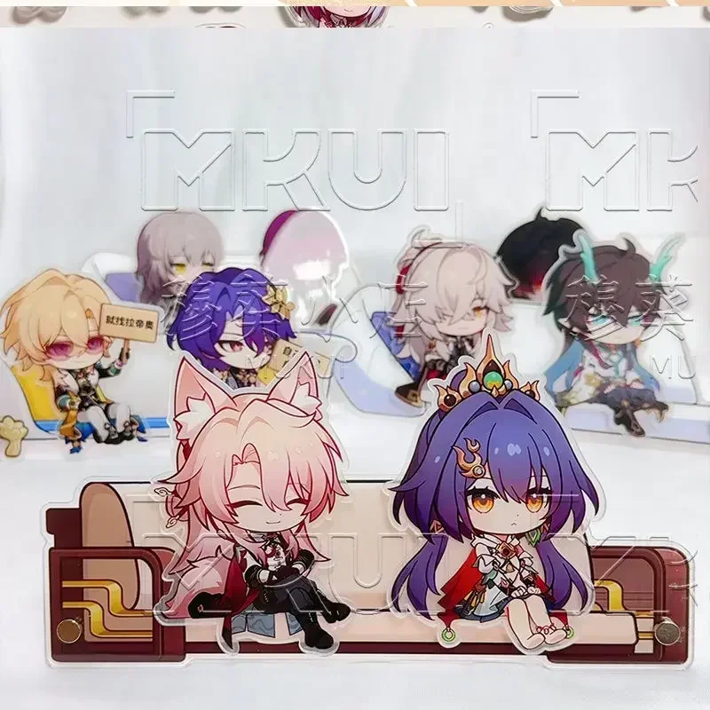 Honkai:Star Rail Live Broadcast Guest Or Host Magnetic Sofa Sitting Character Acrylic Fridge Sticker Jimi Keychain Desk Ornament