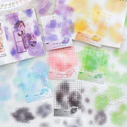 Yoofun 20pcs/lot Watercolor Landscaping Material Collage PET Sticker Floating Stars and Moon Creative DIY Journal Stickers