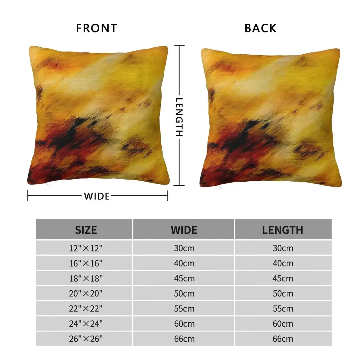 Rust And Black Bean Abstract Square Pillowcase Polyester Linen Velvet Creative Zip Decor Pillow Case Bed Cushion Case 18