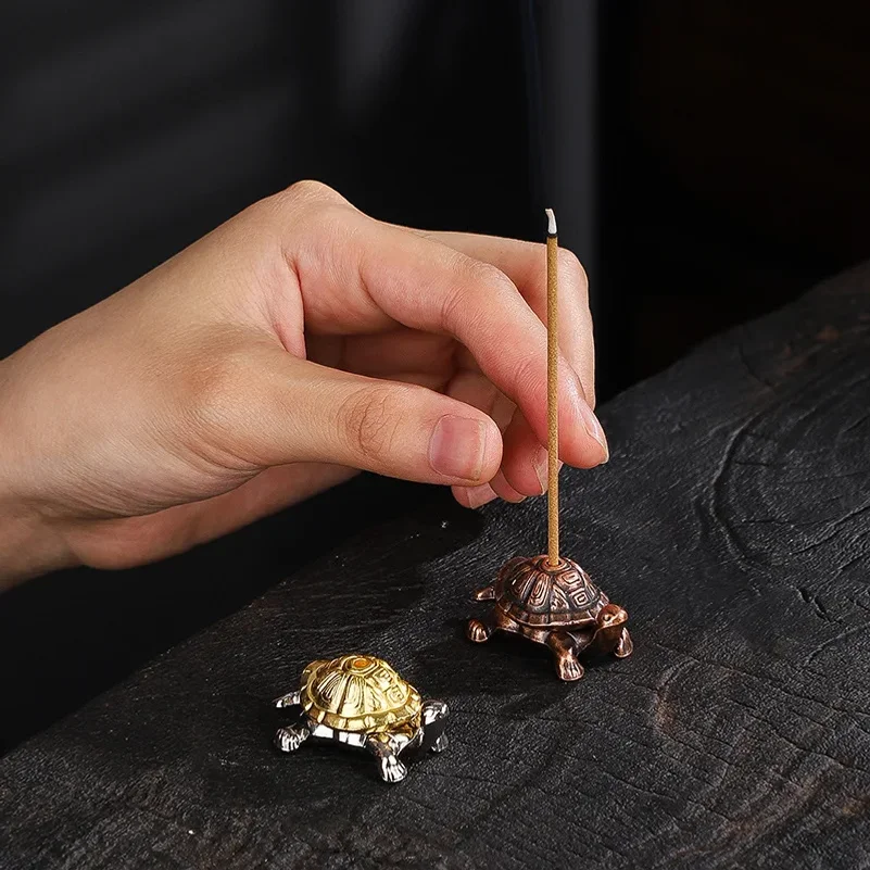 Alloy Snail Small Ornaments Small Turtle Cute Vivid Little Animal Home Decoration Bonsai with Incense Crafts Figurines