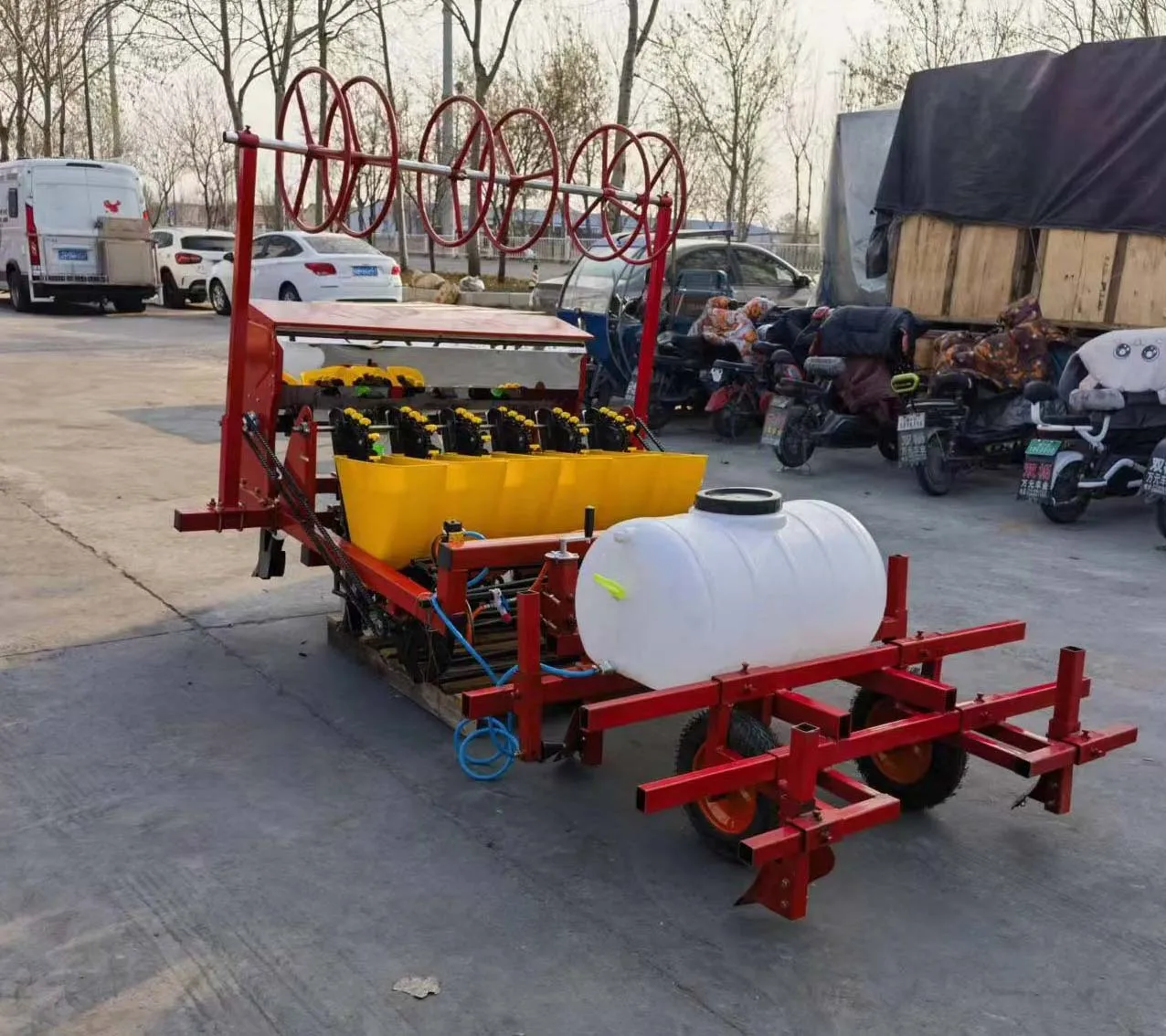 Multifunctional Walnut seeder pinellia seed sowing and fertilizer applicator