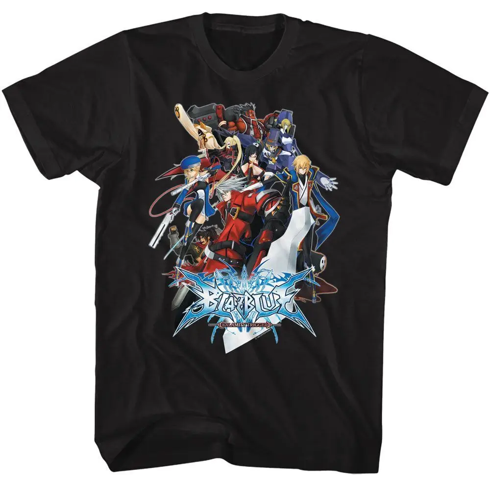 Blazblue Calamity Trigger Black Front Print Solid Adult T Shirt