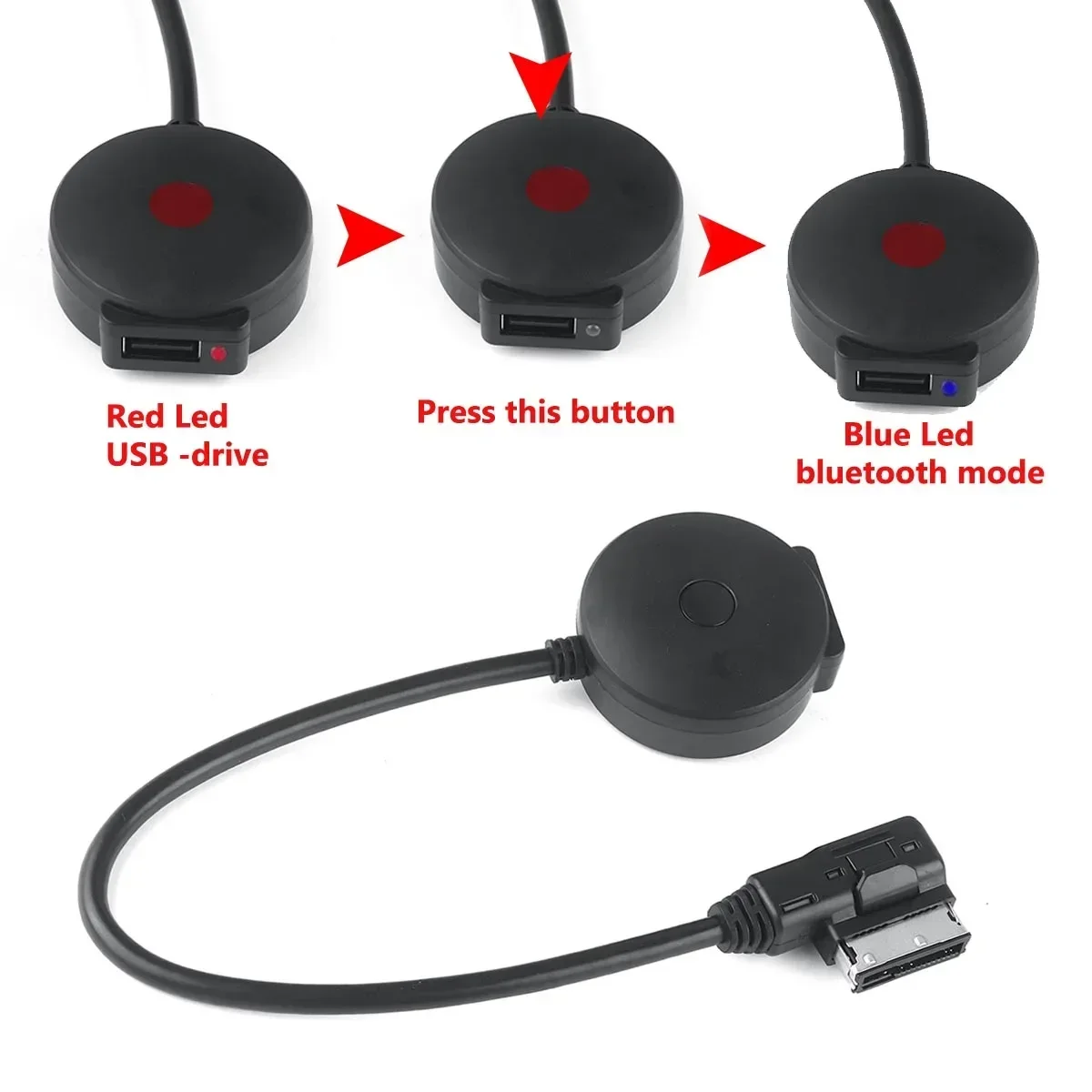 With 4.0 CSR Chipset Multimedia Music For Benz for VW For Audi 3G AMI Car AUX USB bluetooth Music Adapter Aux Cable 3G MMI MDI