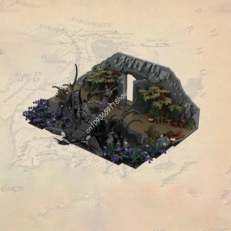 2608 pçs moc o observador água hobbit e senhor anéis modelo presente de natal blocos de construção arquitetura diy idéia tijolo brinquedos crianças