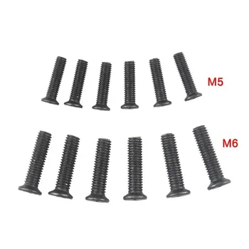 6 個固定ネジ M5/M6 22 ミリメートル左ねじ 1/2 ''UNF 3/8''UNF ドリルチャックシャンクアダプタ金属固定ネジヘッドツール