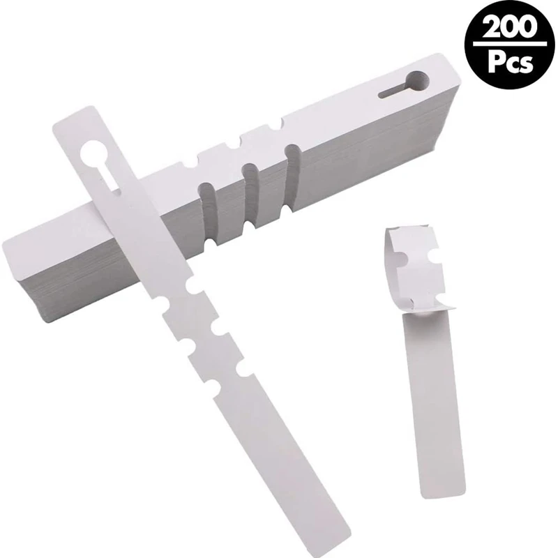 Etiquetas de plantas de plástico para envolver alrededor del árbol, etiquetas ajustables para jardín de guardería, etiquetas de plantas con gran superficie de escritura, 400 piezas