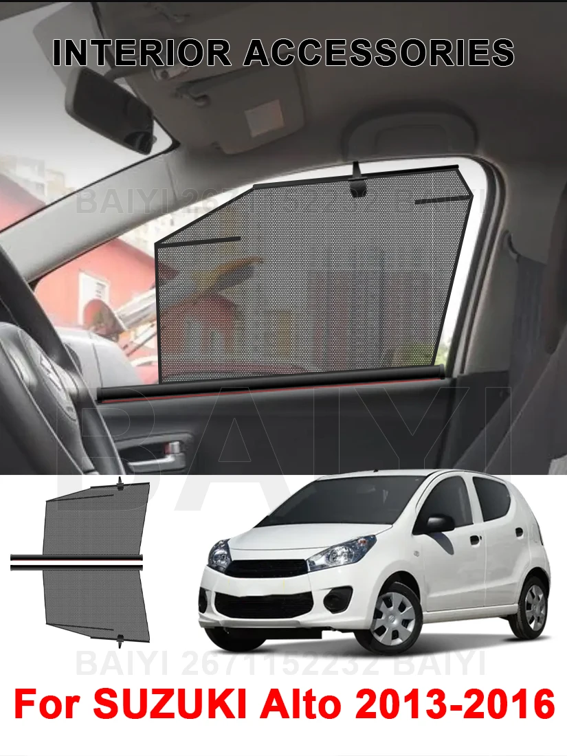 

Автомобильный солнцезащитный козырек, занавеска на боковое окно для SUZUKI Alto, солнцезащитный козырек на переднее окно, летние УФ-блокирующие подъемные автомобильные солнцезащитные шторы