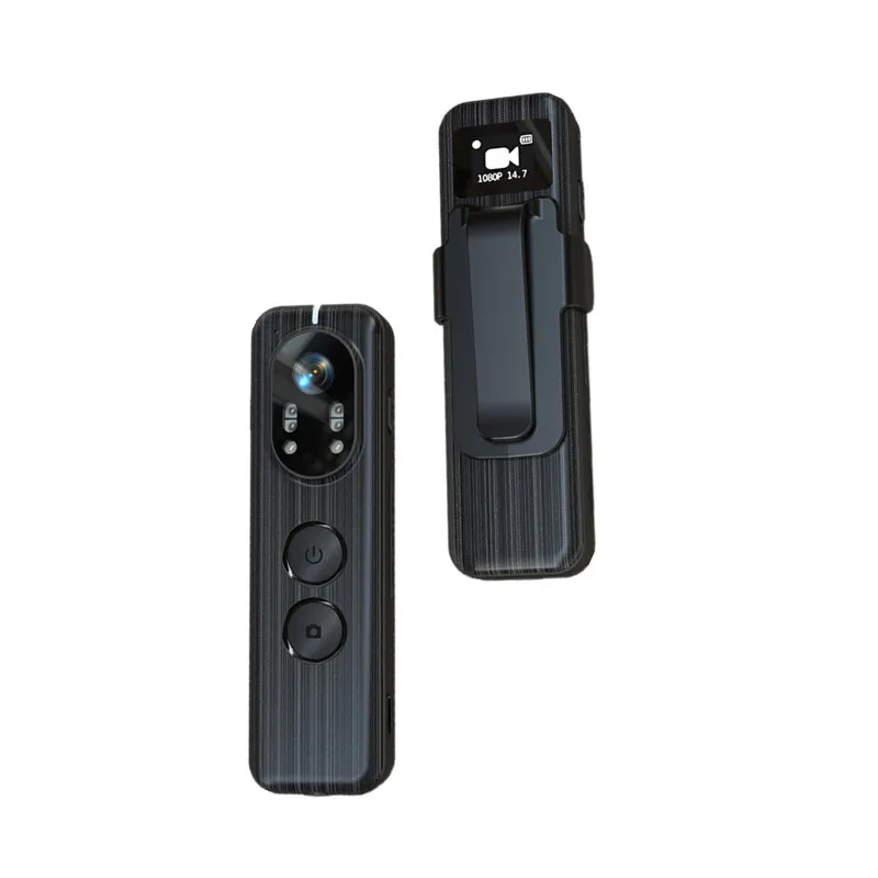 

Wireless Portable Sports DV Mini Camera 4K HD Night Vision Video Recorder Pen Cmos Sports Camcorder Back Clip Body Worn Screen