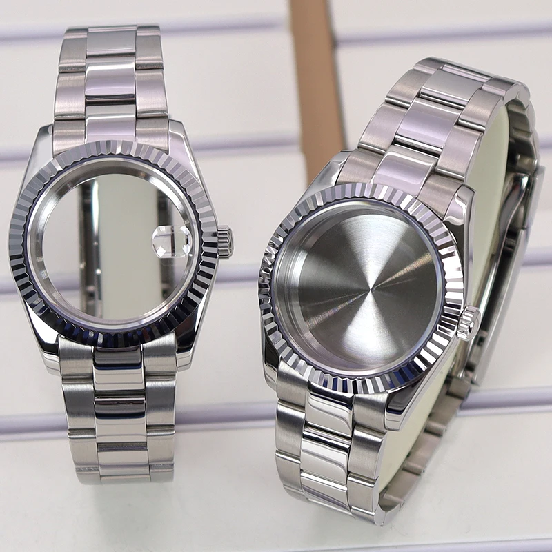 FENYA 36mm 40mm Luxury Watch Case Watchband For Datejust Seiko Nh35 Nh36 Nh34/38 Miyota 8215 Movement 28.5mm Dial Sapphire Glass