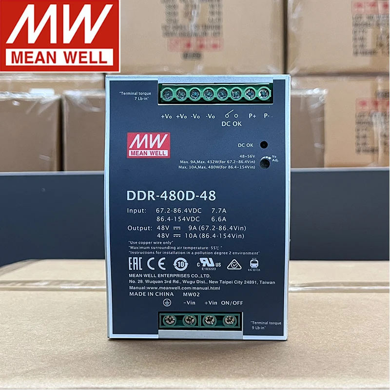 يعني جيدا إمدادات الطاقة DDR-480 DDR-480B-12 DDR-480B-24 DDR-480B-48 DDR-480C-12 DDR-480C-24 DDR-480C-48 ميانويل 480 واط #1