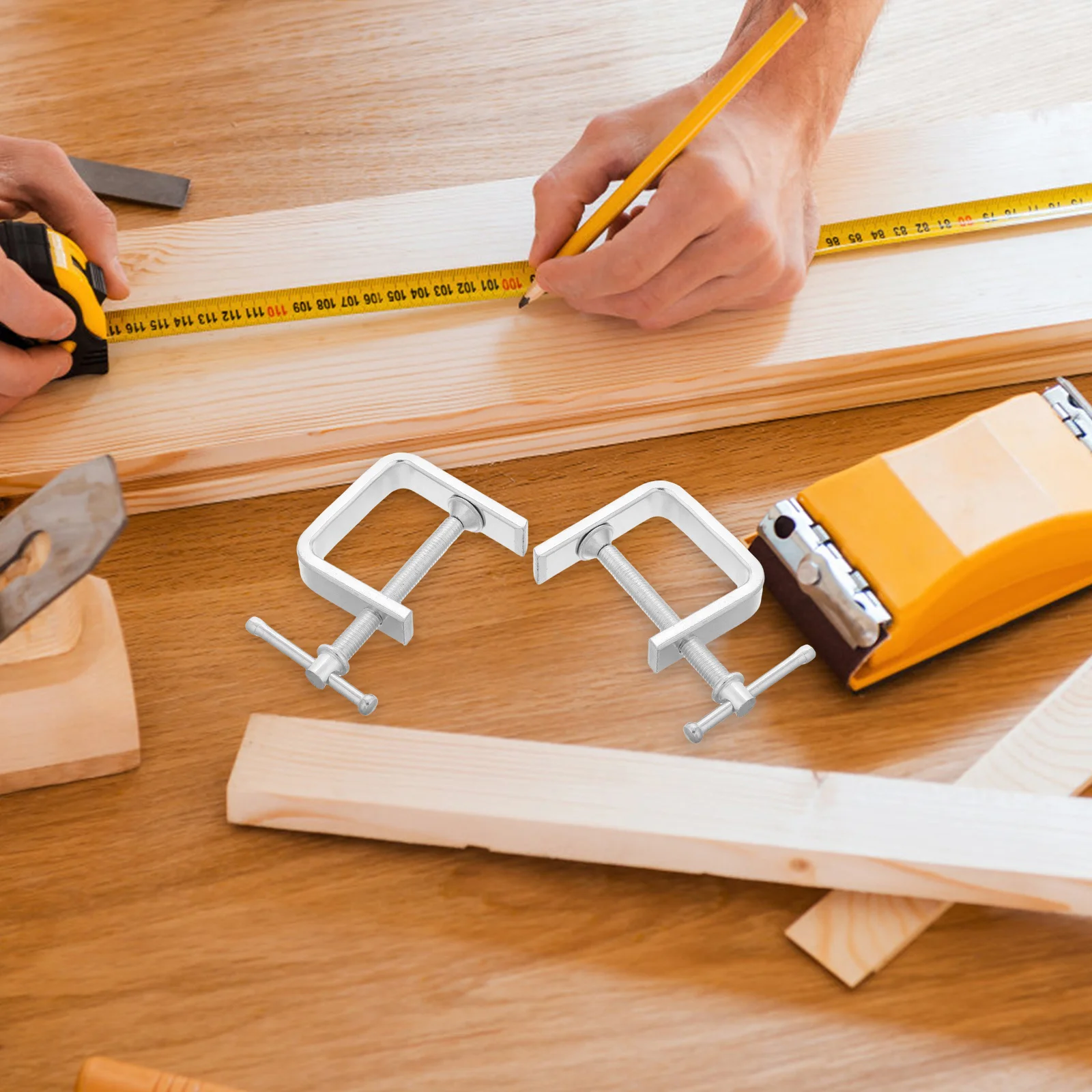 

2Pcs G Clamp Heavy Duty Adjustable Furniture Clamps Strong Grip for Woodworking DIY Projects and Sectional Sofa Connectors