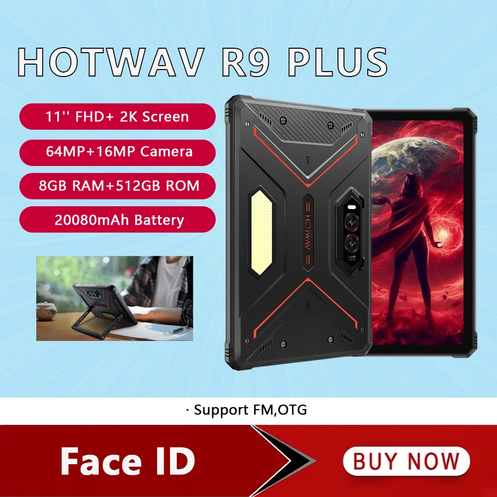 HOTWAV R9 Plus Rugged Tablet Octa-Core 11