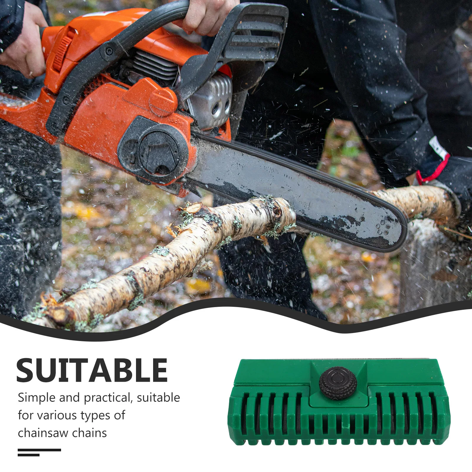 Guide Bar Sharpener Tool Compact Plastic Rail Repair Equipment For Efficient Chainsaw Maintenance Chainsaw File Guide Tool