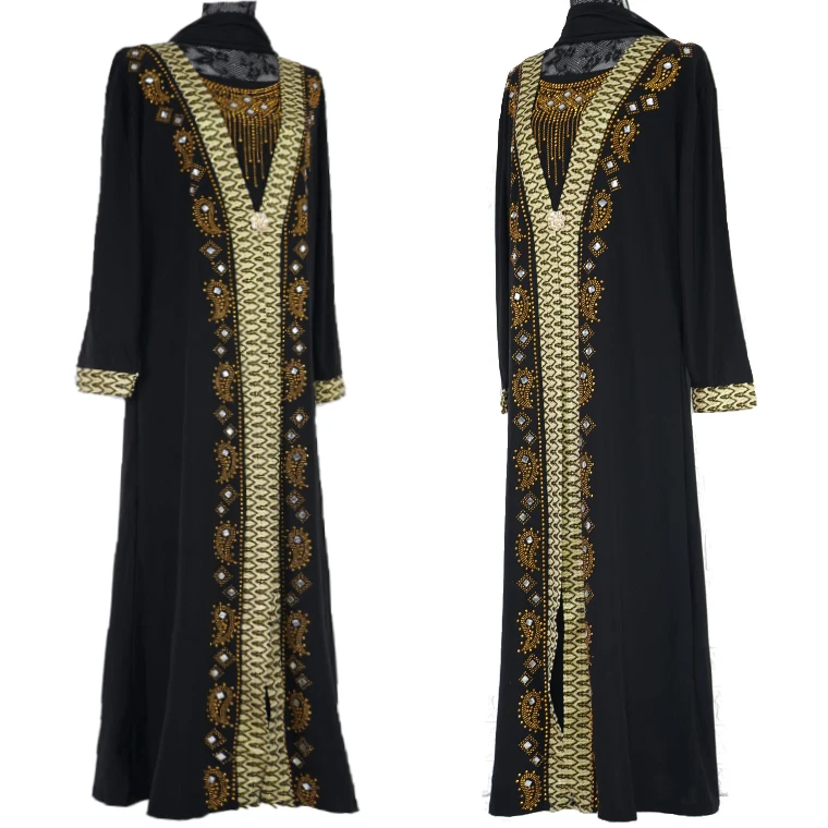 

Arab Women's Phnom Penh Worship Robe Dubai Travel Middle East African Long Dress Temperament Pure Color