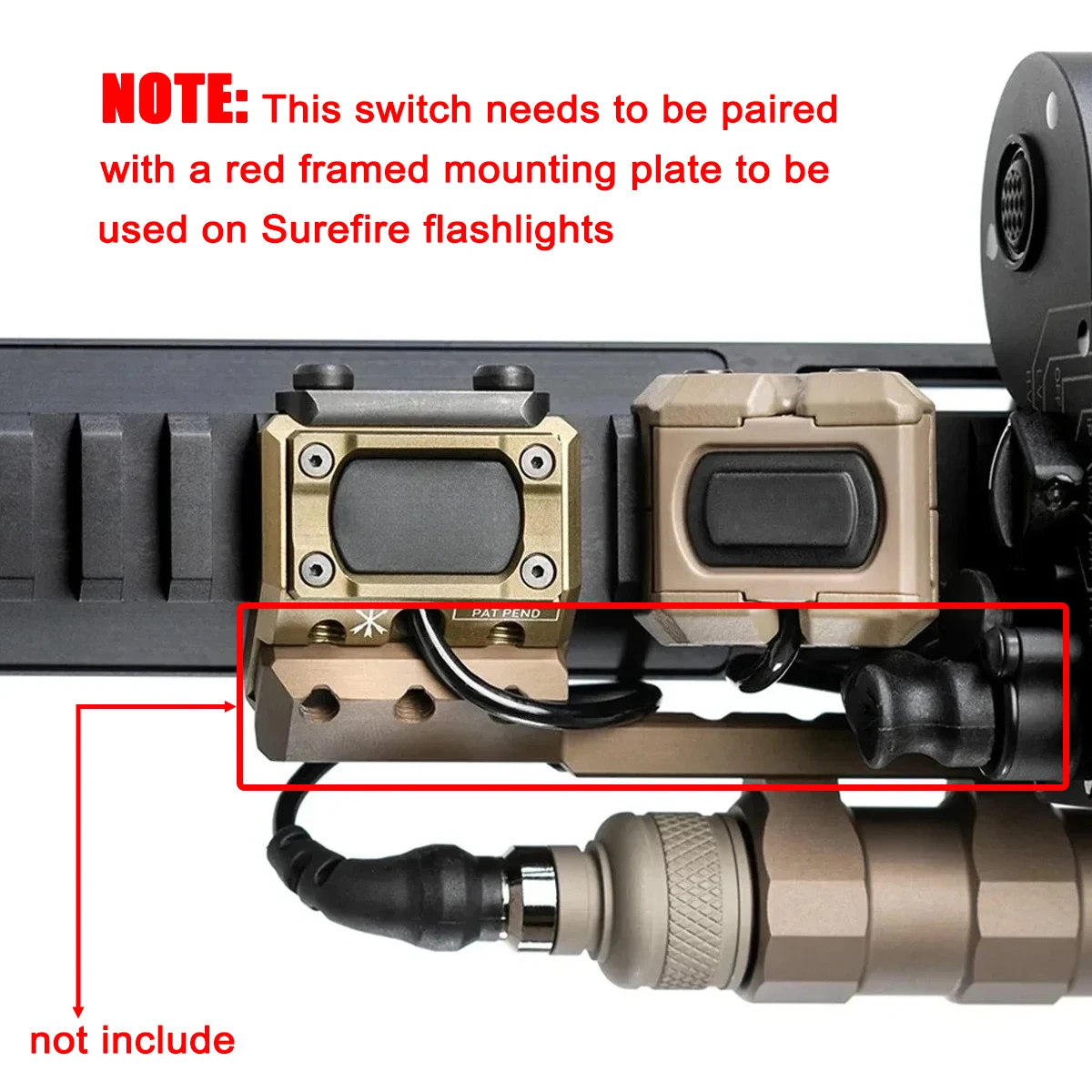 UNITY スイッチ Surefire M600 M300 ホット Mod ボタン圧力 SF プラグエアガン強力なライフル銃武器スカウトライト Modbutton