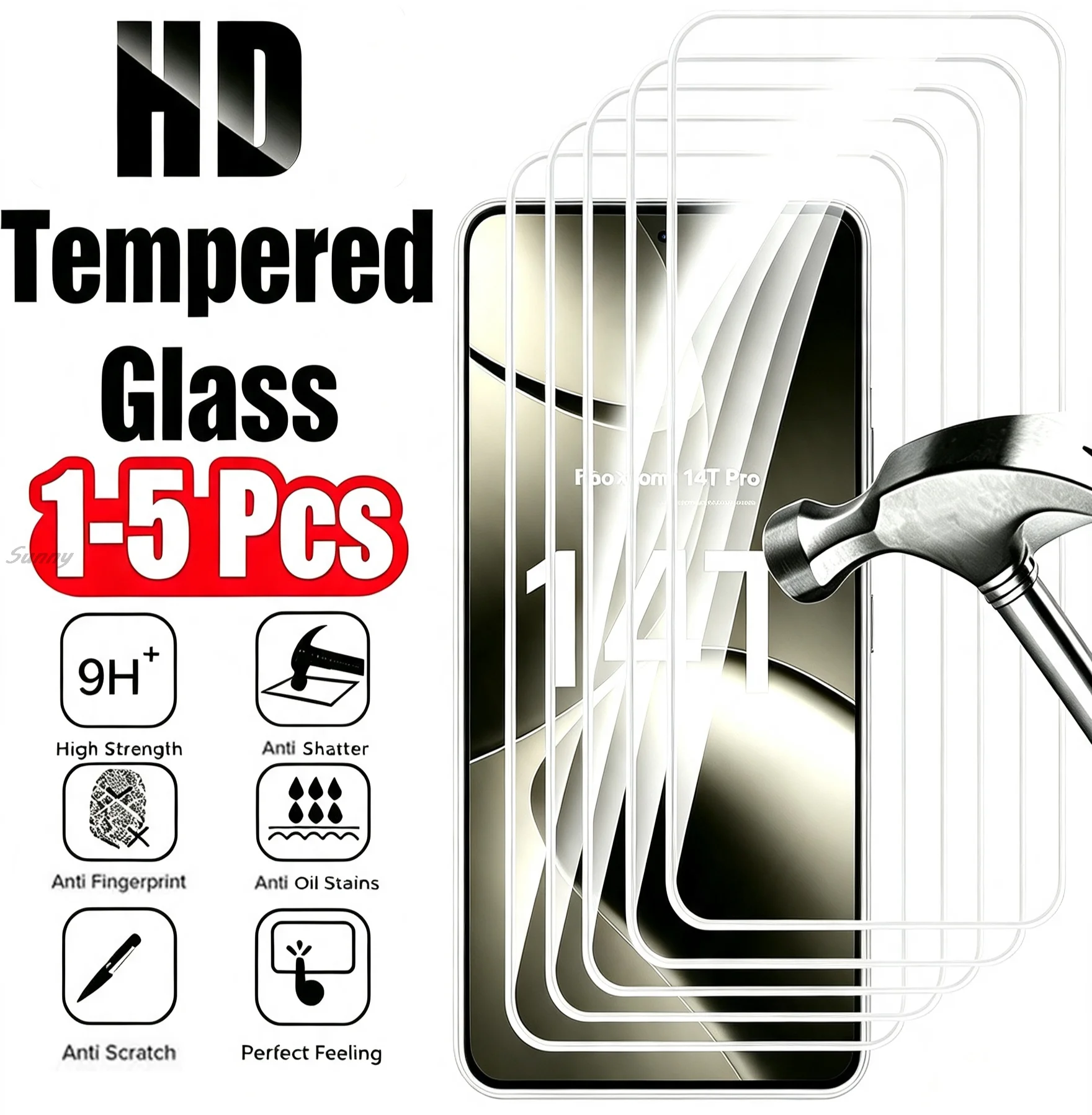 Tempered Glass Film For Xiaomi 17T 15T 14T 13T 11T 12T Pro Screen Protector For Xiaomi 17 Pro Max Ultra 15 12 13 14 Mi 11 Lite
