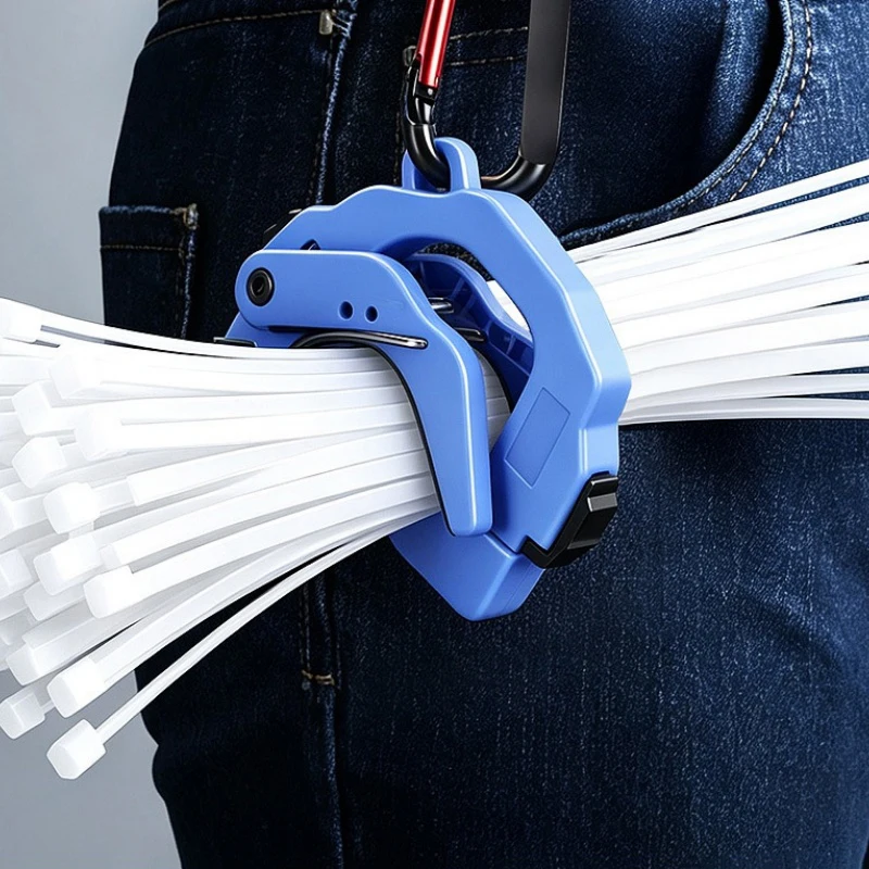 Portable Cable Tie Storage Clip Strong Wire Organizer - Quick Fixation Wire Management Clip for Home Office Use