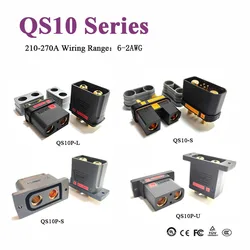210A QS10 Series Battery Connector Anti-ignition Electric Vehicle Battery Terminal QS10P-L-S-U Male Female Power Charging Plug