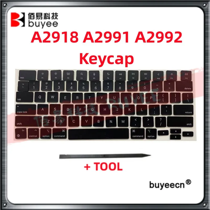 Laptop For MacBook Pro A2918 A2991 A2992 Keycaps Keys Cap Keyboard US UK France German Czech Arabic Swiss Spanish Korean