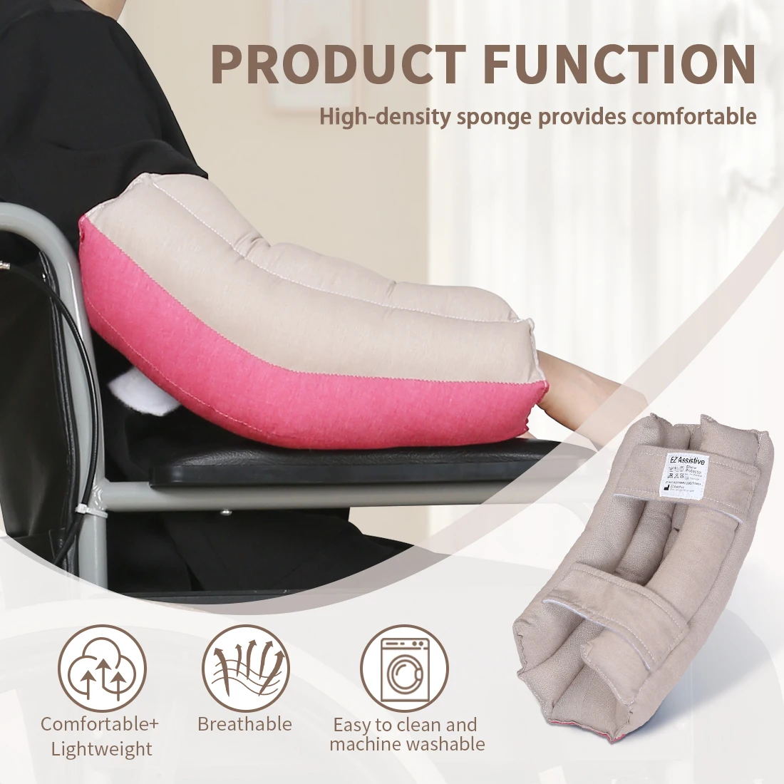 Ehucon Breathable Elbow Pads,Adjustable Strap Elbow Pressure Relief Protectors,Anti-Bedsores Elbow Cushion for Bedridden Patient