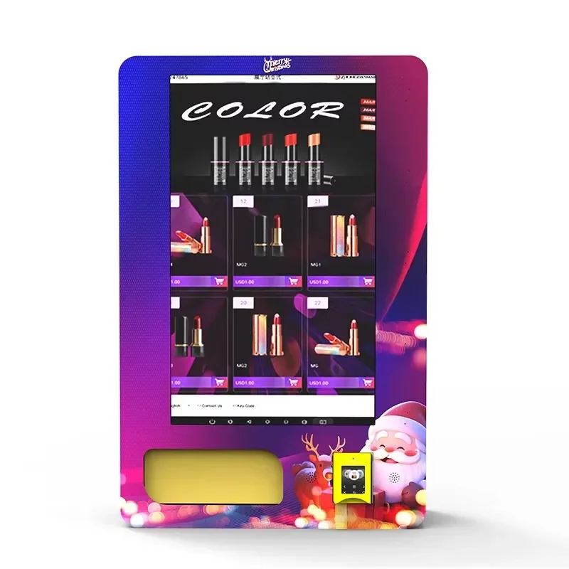 FL Indoor Wall-mounted Smart Kiosk 32 Inch Touchscreen Multi-payment Vending Machine for Salon Cosmetic Sales Customized
