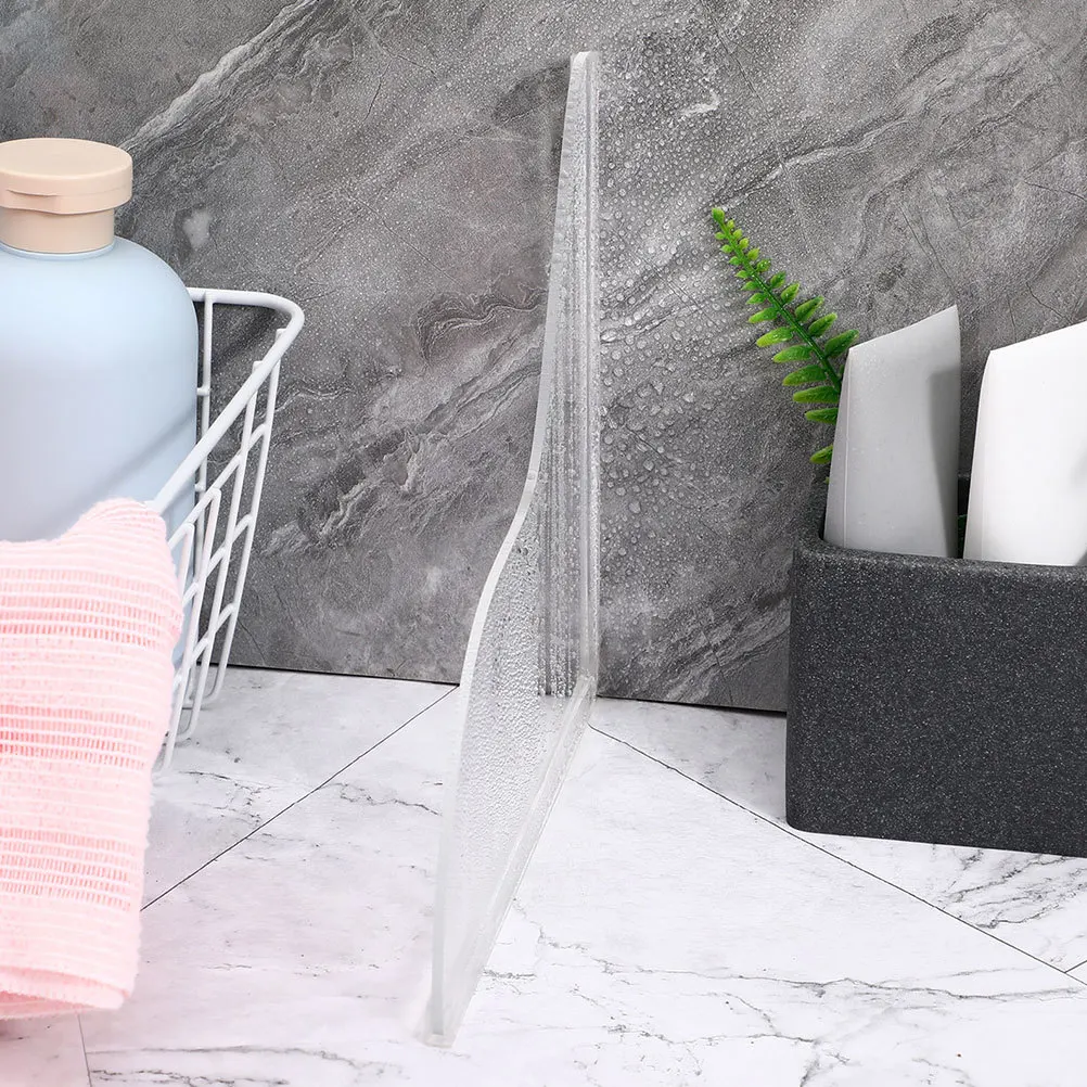 2Pcs Shower Splash Guard Clear Acrylic Water Barrier Easy Install for Bathtub Sink Bathroom Splash Prevention Panel