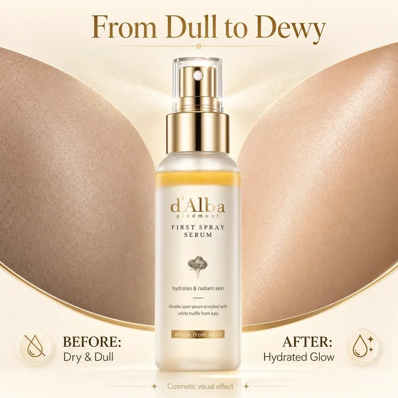 Face Essence Spray Italian White Truffles First Spray Serum Face Light Moisturizer Brightening Essence Multi-Effect Spray 100ml