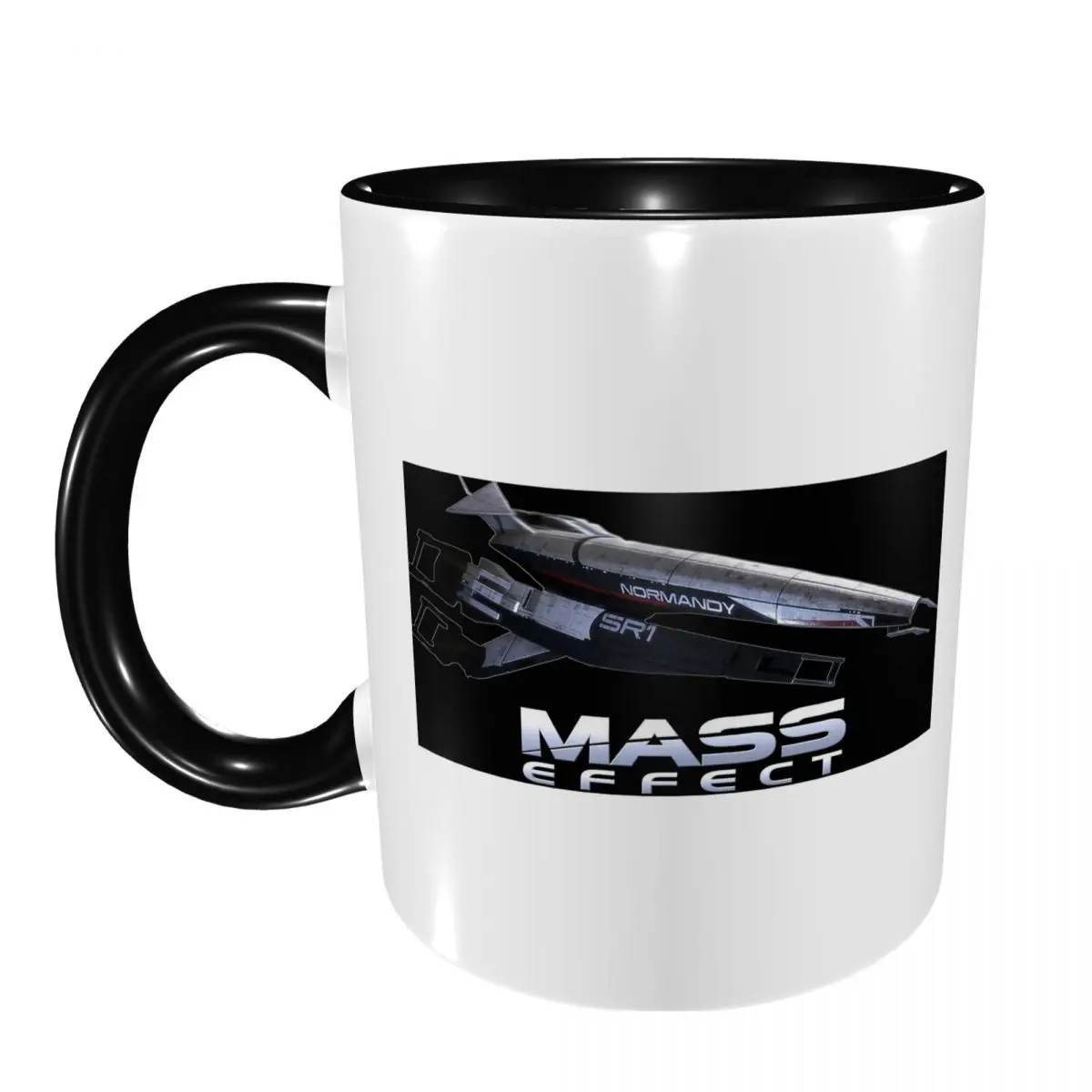 Mass Effect Normandy SR1 Mug Funny Ceramic Coffee Cups Tea Mugs Milk Cup Drinkware Gift for Friends