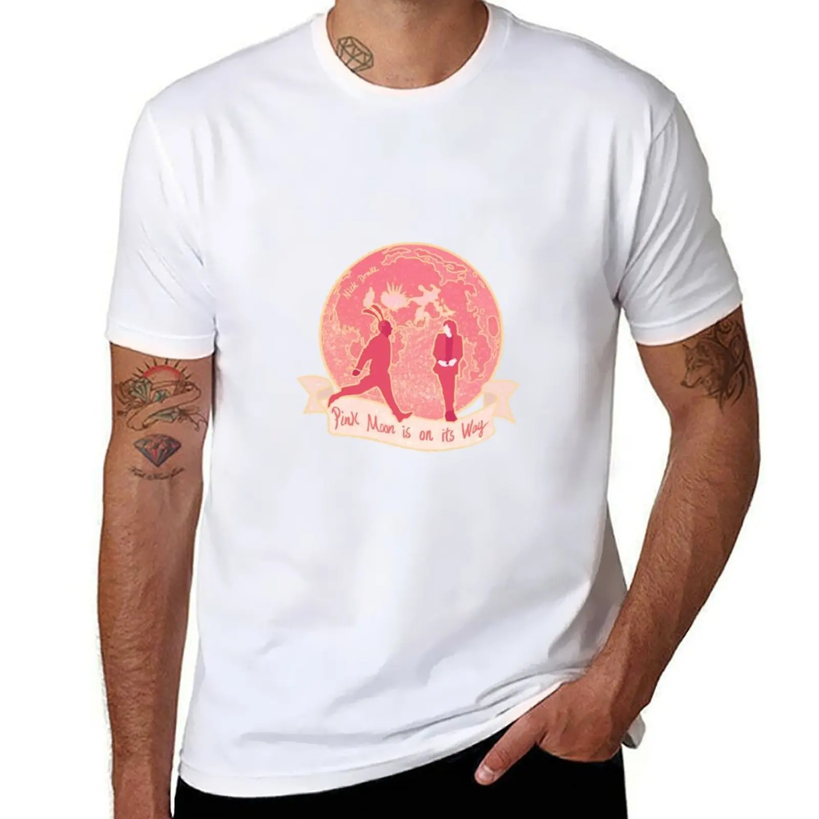 

Nick Drake - Pink Moon T-Shirt t shirts for man graphic vintage man t shirts cotton T-Shirt