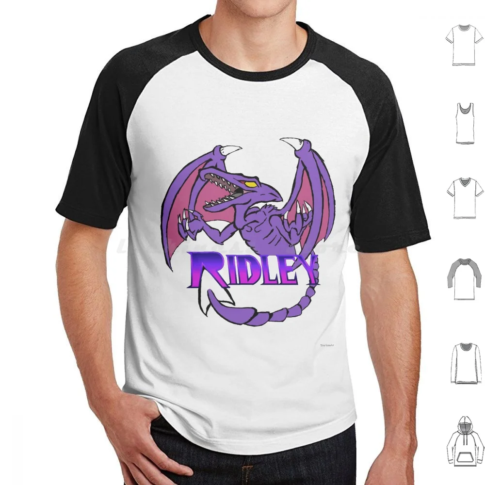 

Футболка Ridley 6xl, хлопковая крутая футболка Metroid Ridley Smash Samus Too Big